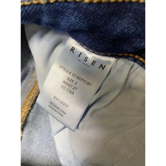 5/27 Buckle Risen 90s High-Rise Flare Distressed Split Hem - Picture 9 of 10